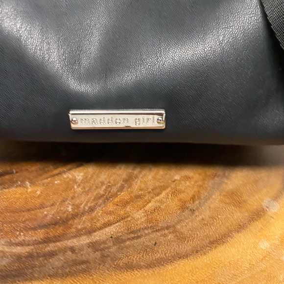 Steve Madden Mini Quilted Black Faux Leather Backpack - Picture 3 of 12